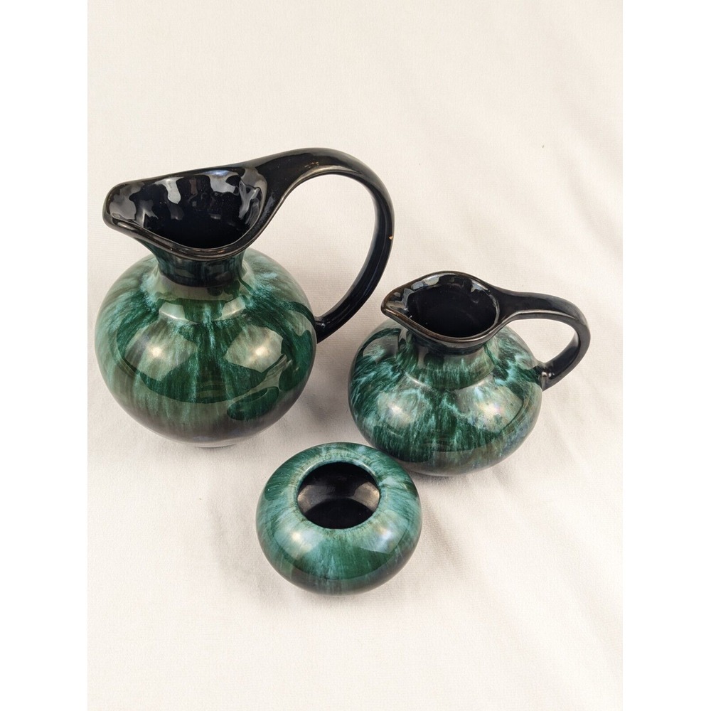 Blue Mountain Pottery Small Jug & Large Pitcher – Vintage Canadian‎ Pottery Set